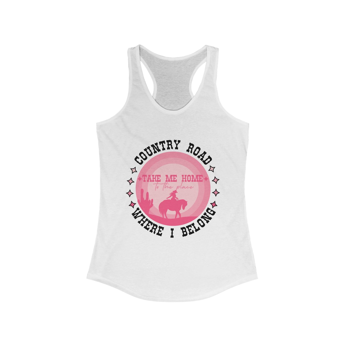 country road racerback tank
