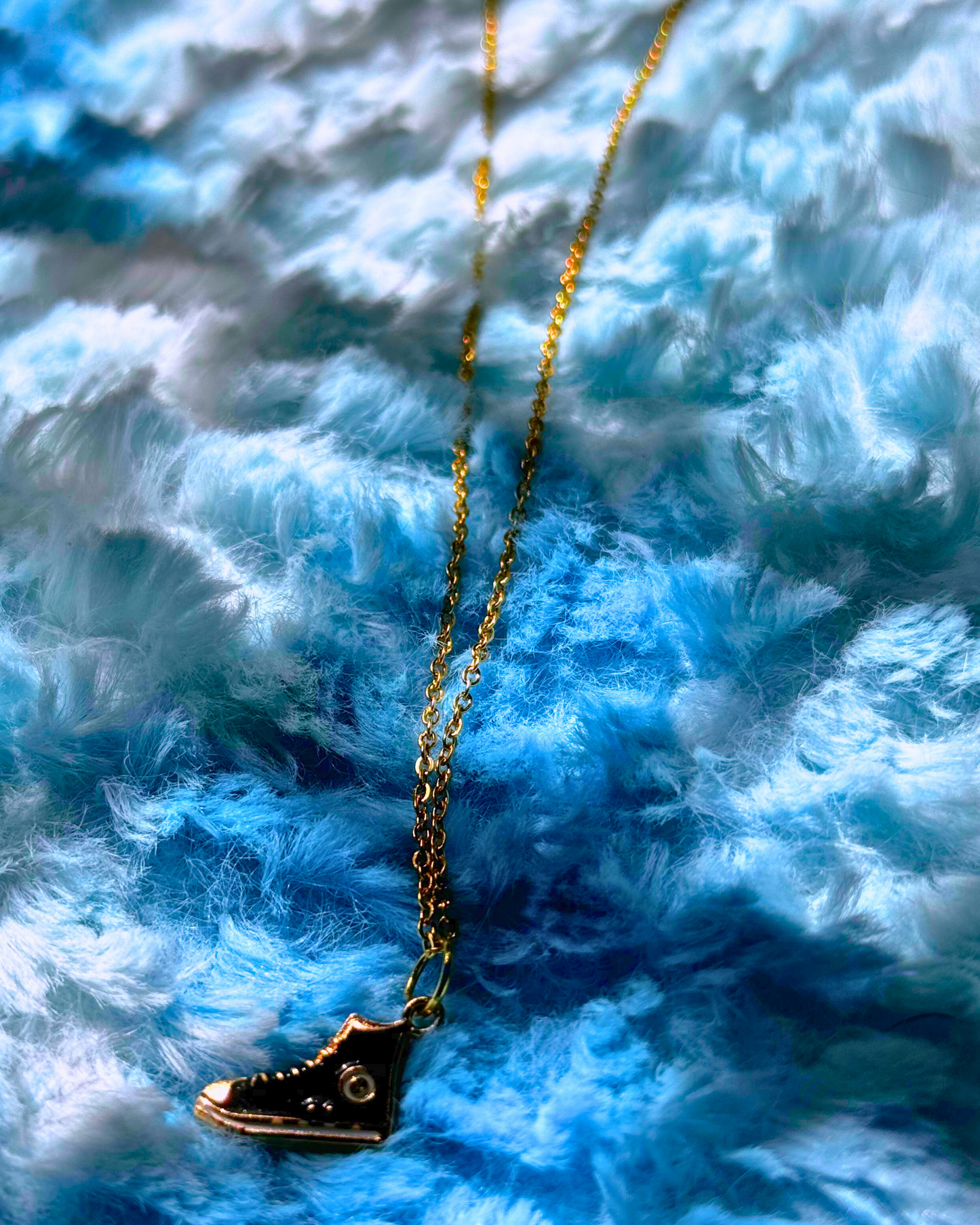 old school sneaker necklace