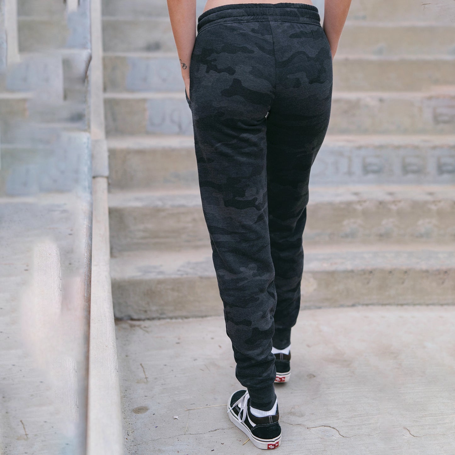 women's camo wash sweats