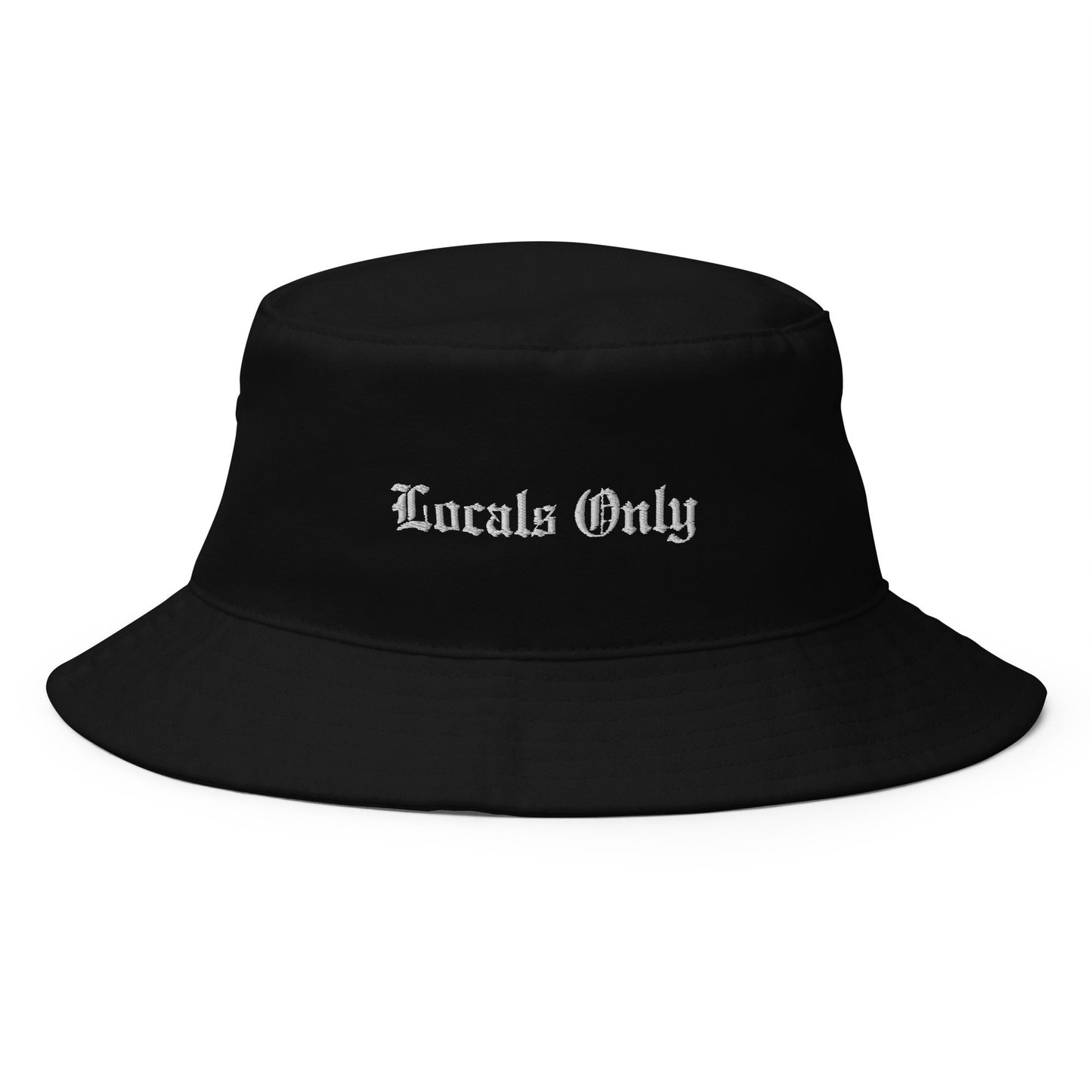 LOCALS ONLY BUCKET HAT (WHITE FONT)-668730126DF79_Navy