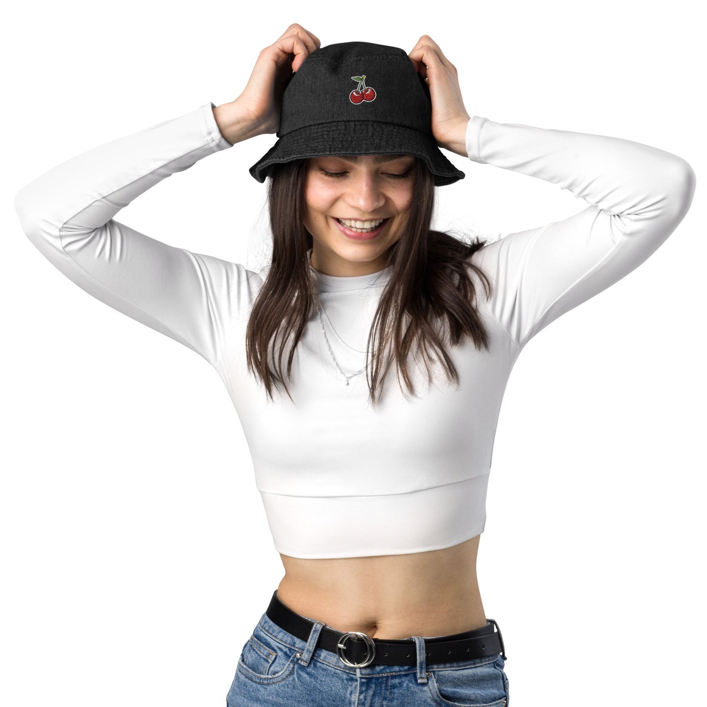 CHERRIES DENIM BUCKET HAT-66870AD2C7107_Light-Denim