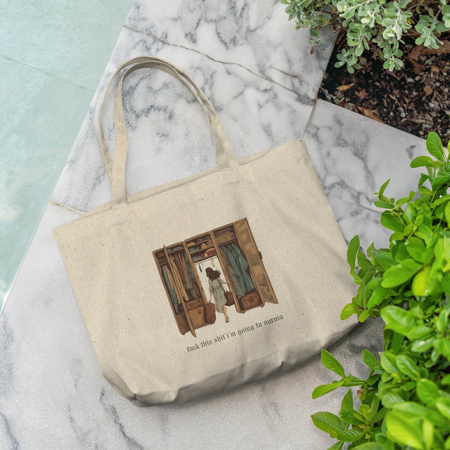 going to narnia book bag
