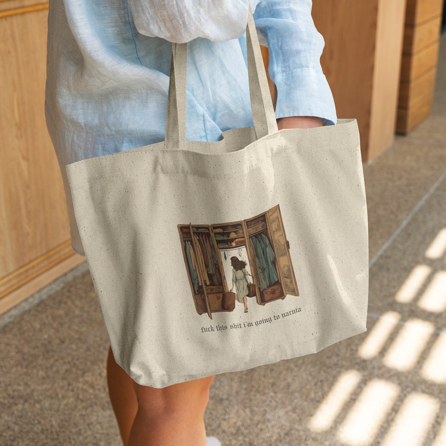 going to narnia book bag