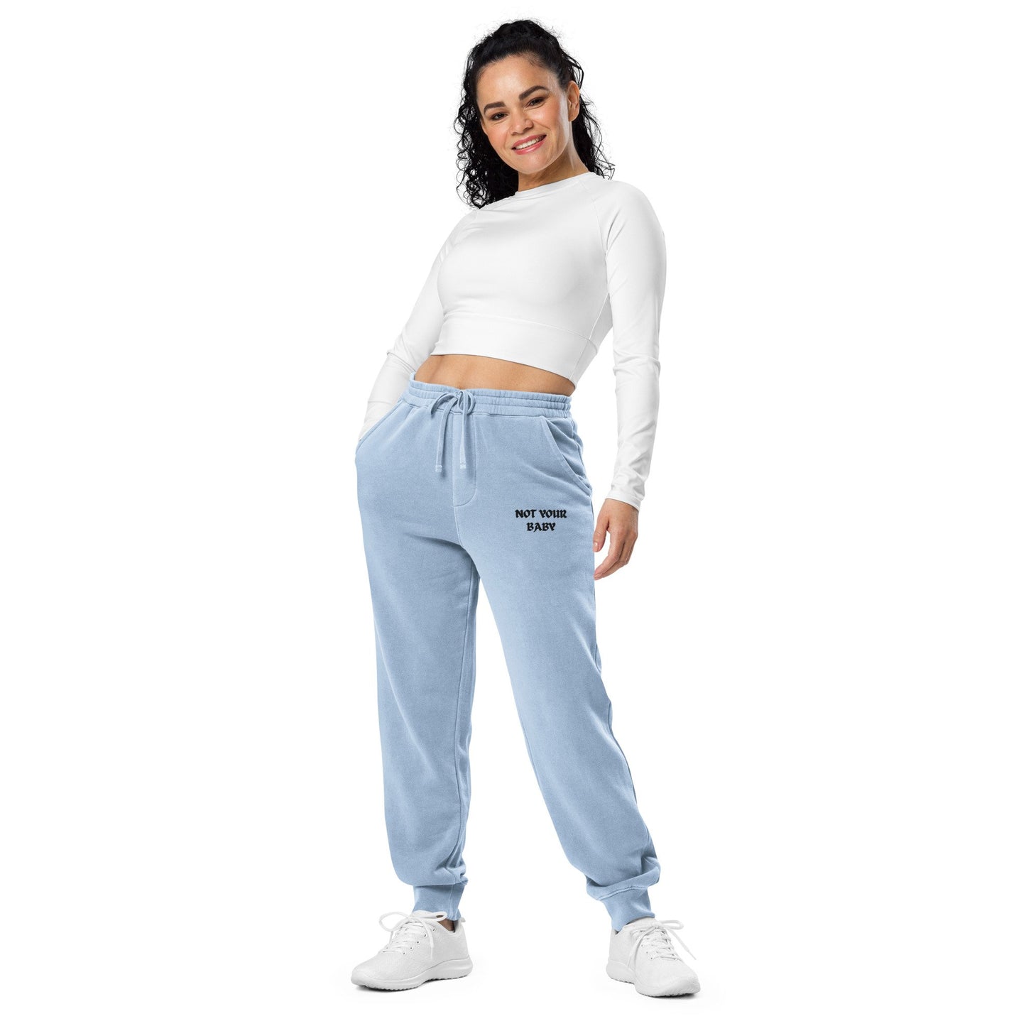 NOT YOUR BABY EMBROIDERED SWEATPANTS-668A0BCA13CA9_Pigment-Light-Blue-2XL