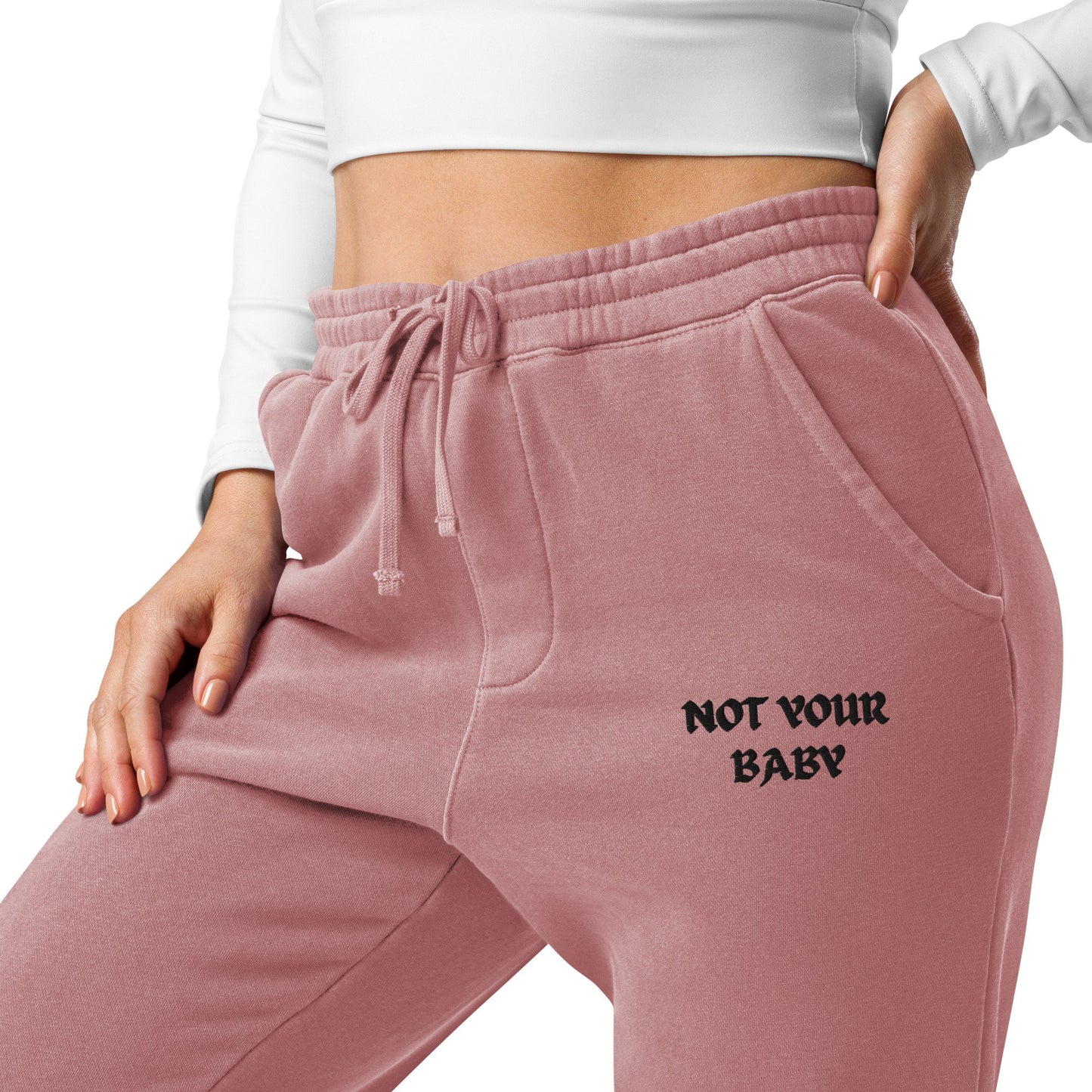 NOT YOUR BABY EMBROIDERED SWEATPANTS-668A0BCA13CA9_Pigment-Light-Blue-2XL