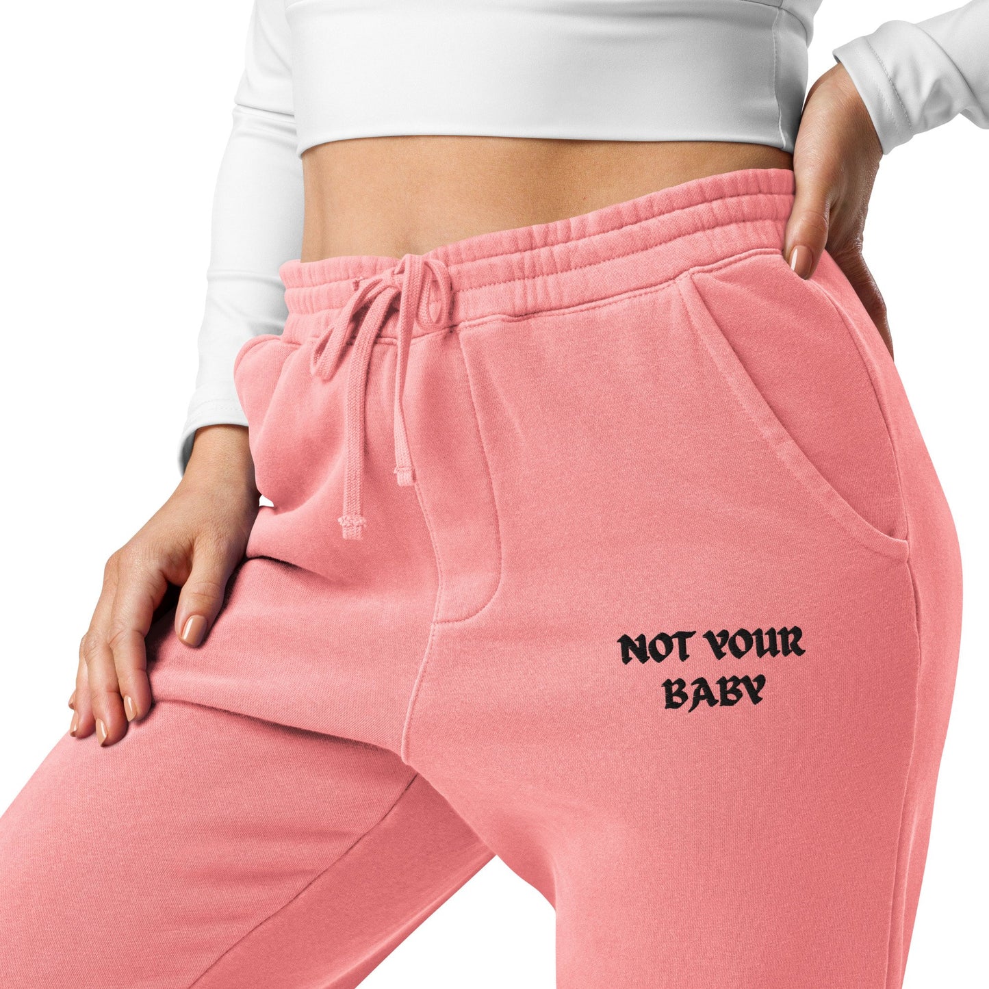 NOT YOUR BABY EMBROIDERED SWEATPANTS-668A0BCA13CA9_Pigment-Light-Blue-2XL