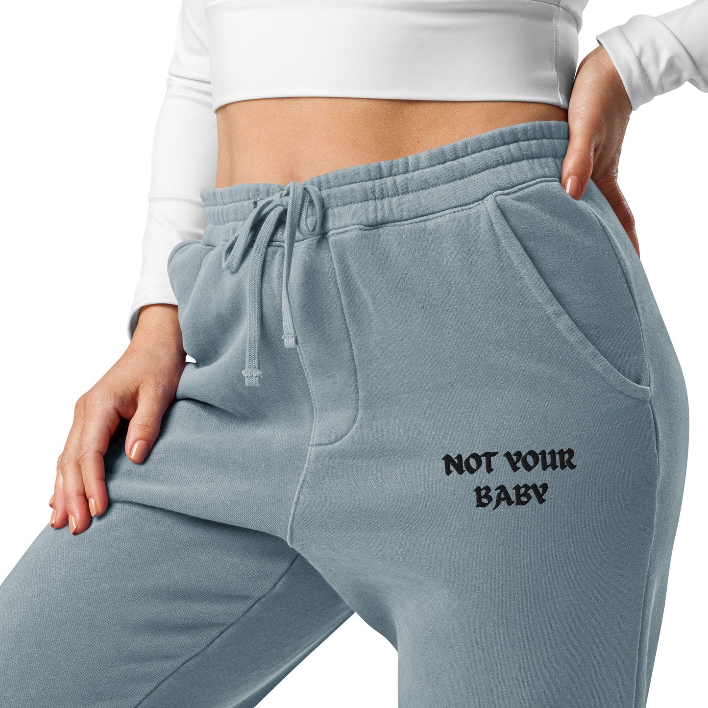 NOT YOUR BABY EMBROIDERED SWEATPANTS-668A0BCA13CA9_Pigment-Light-Blue-2XL