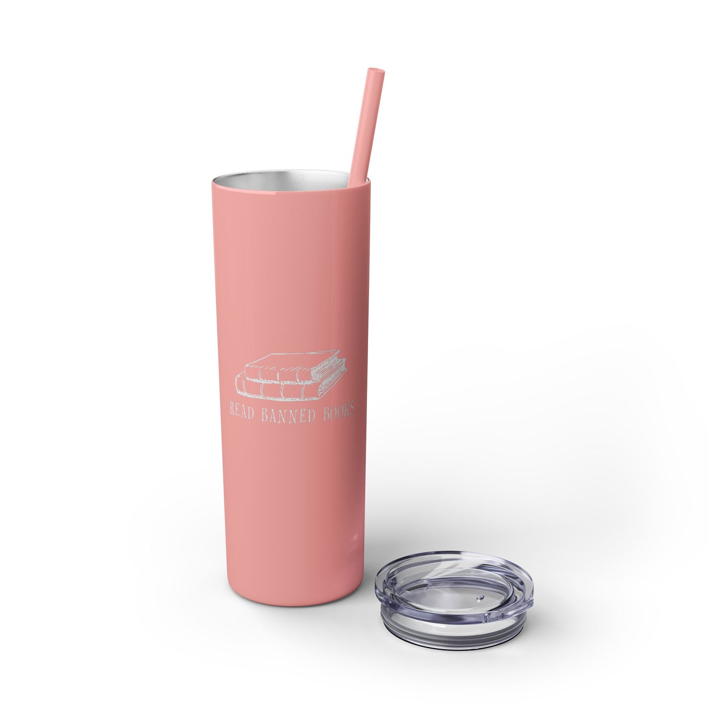 Read Banned Books Skinny Tumbler, 20oz