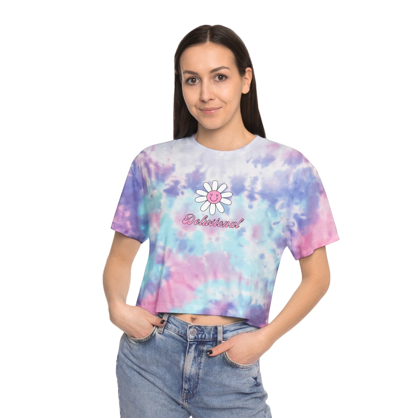 delusional tie dye crop top