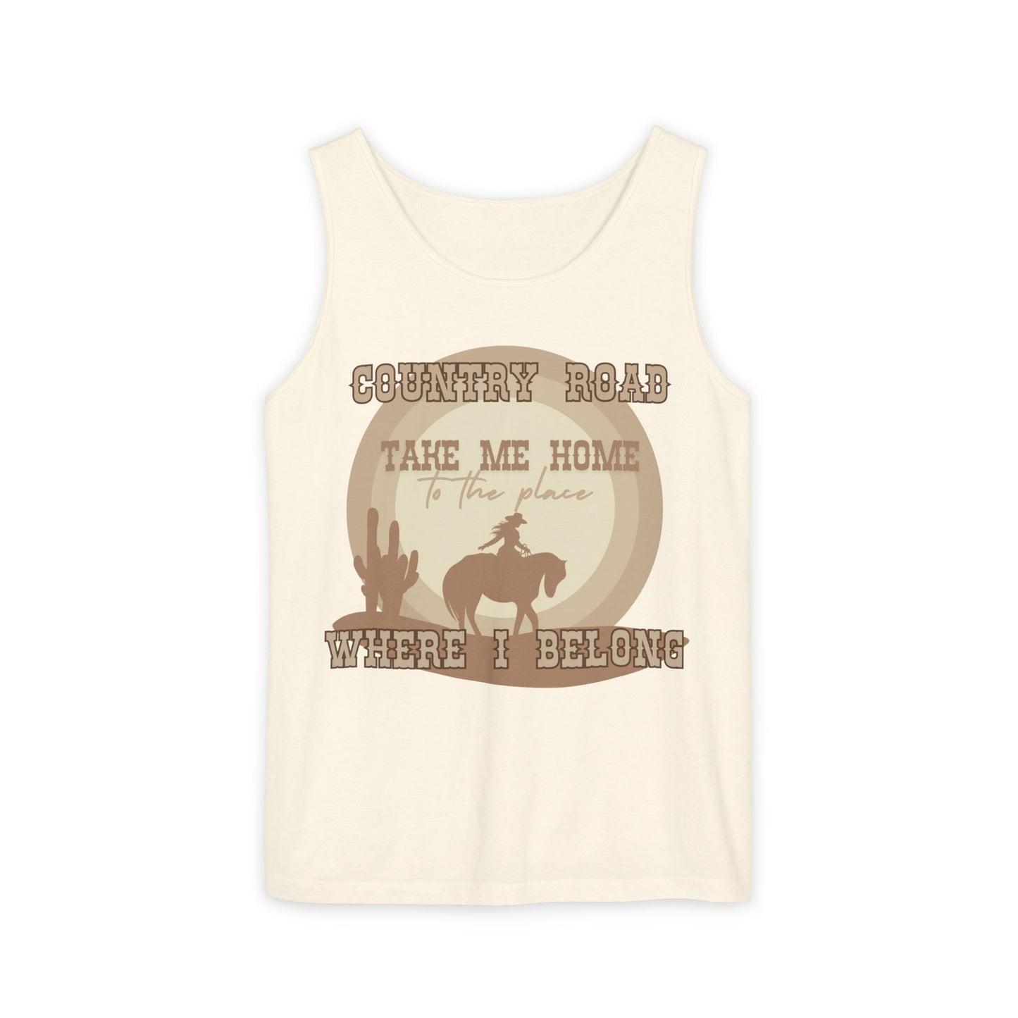 country road beige tank