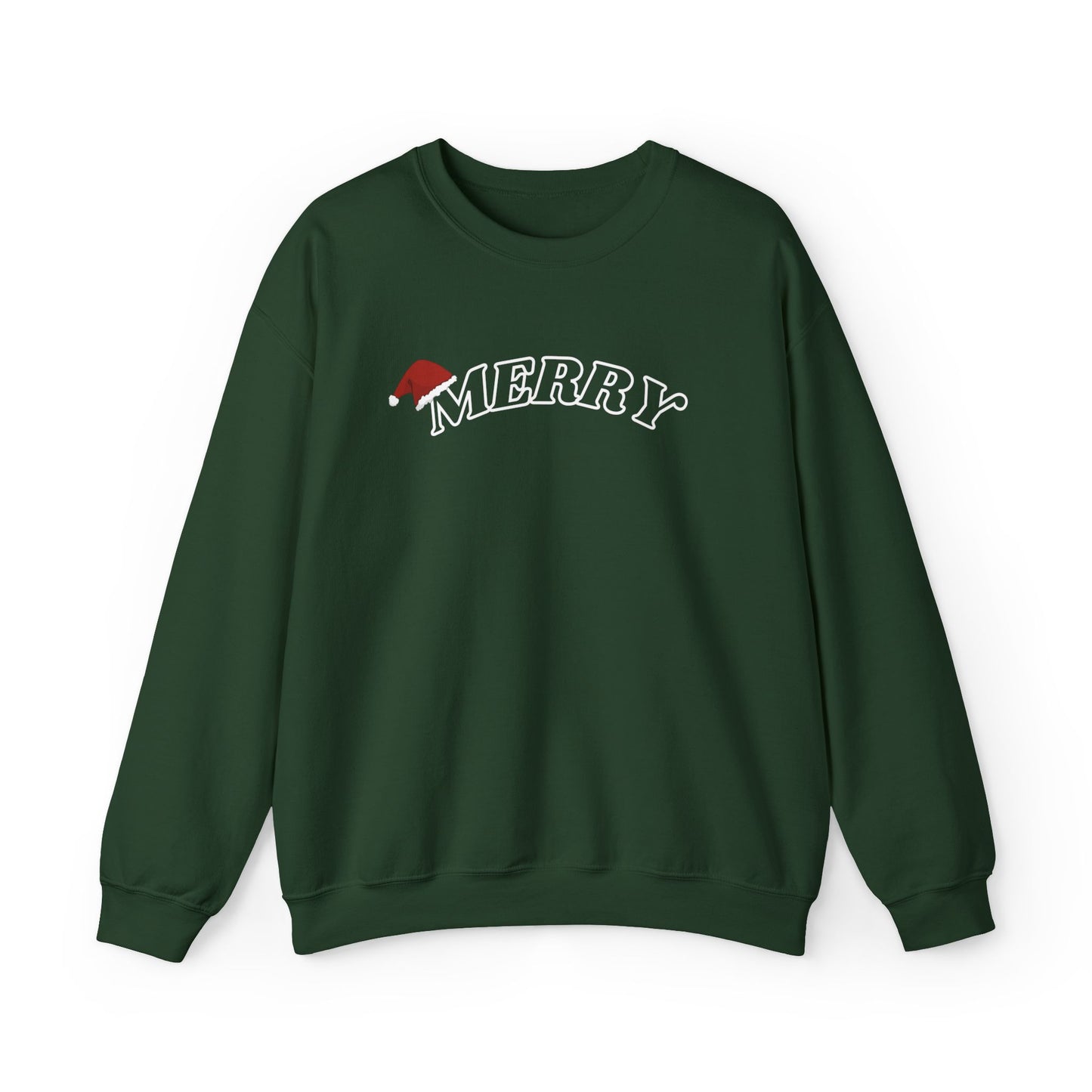 merry santa hat sweatshirt