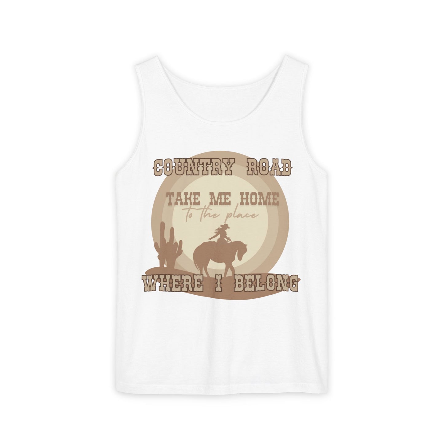 country road beige tank