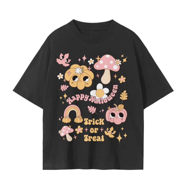 pink fall oversized t-shirt