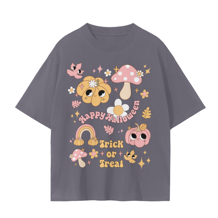 pink fall oversized t-shirt