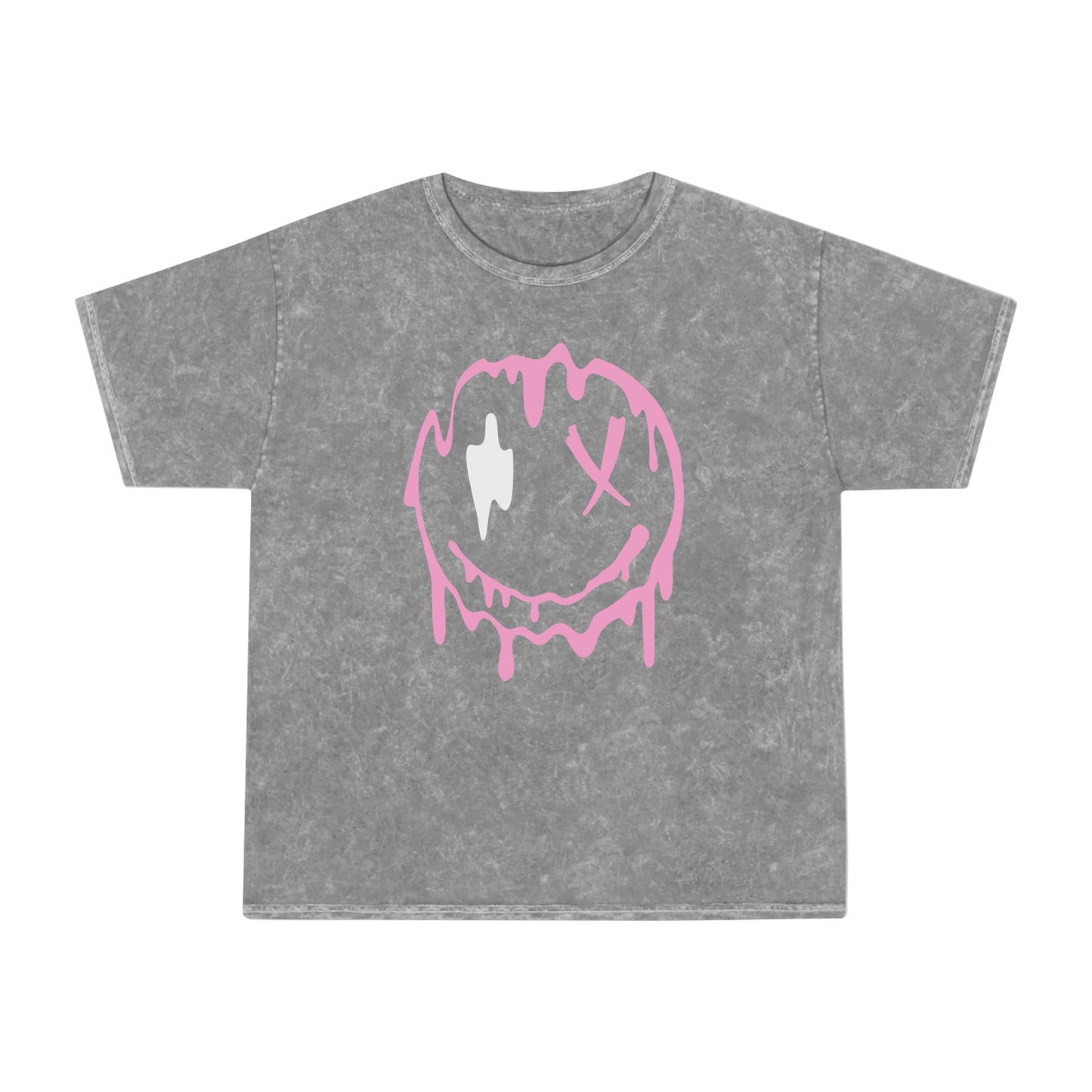 melting smiley mineral wash t-shirt