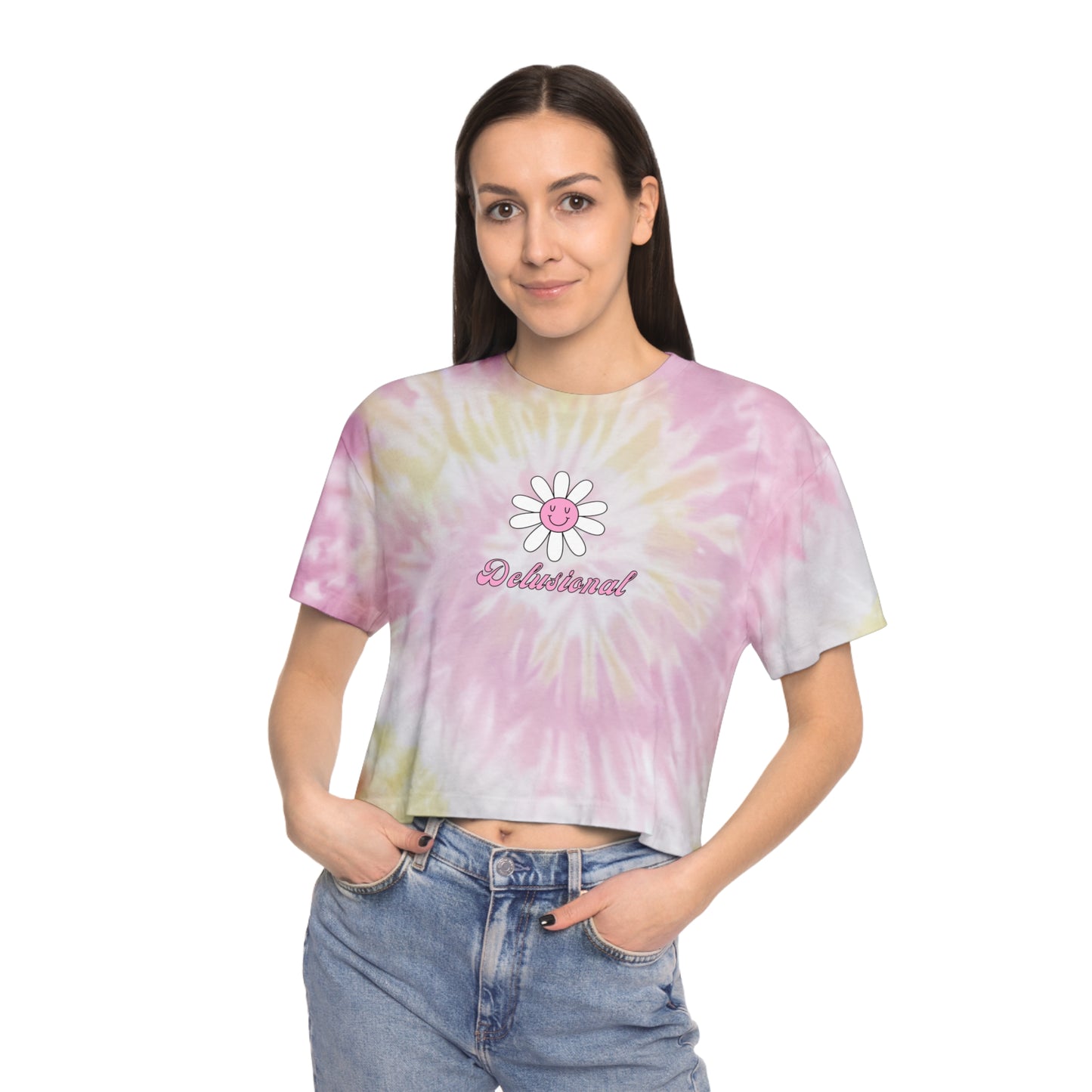 delusional tie dye crop top