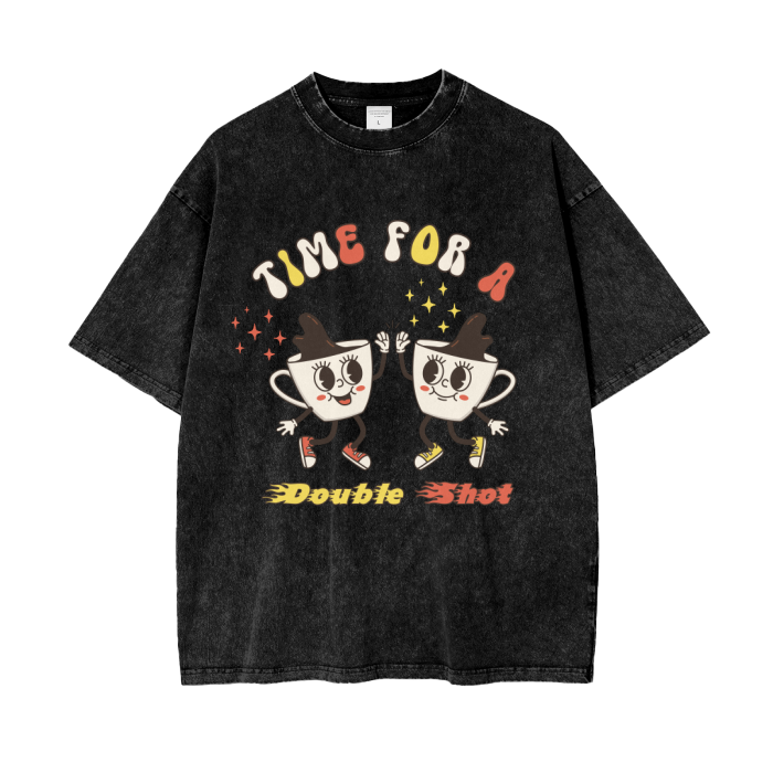 double shot acid wash oversized t-shirt