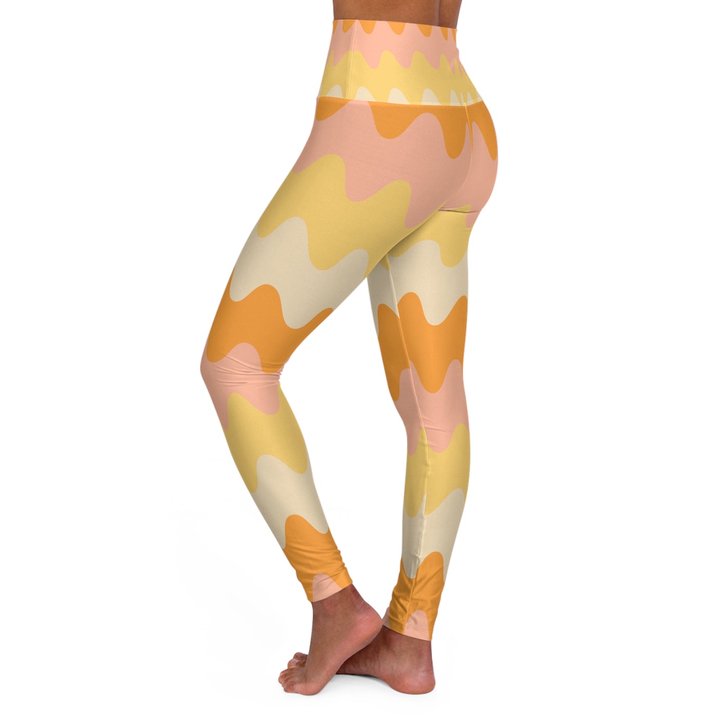 orange sherbet yoga leggings