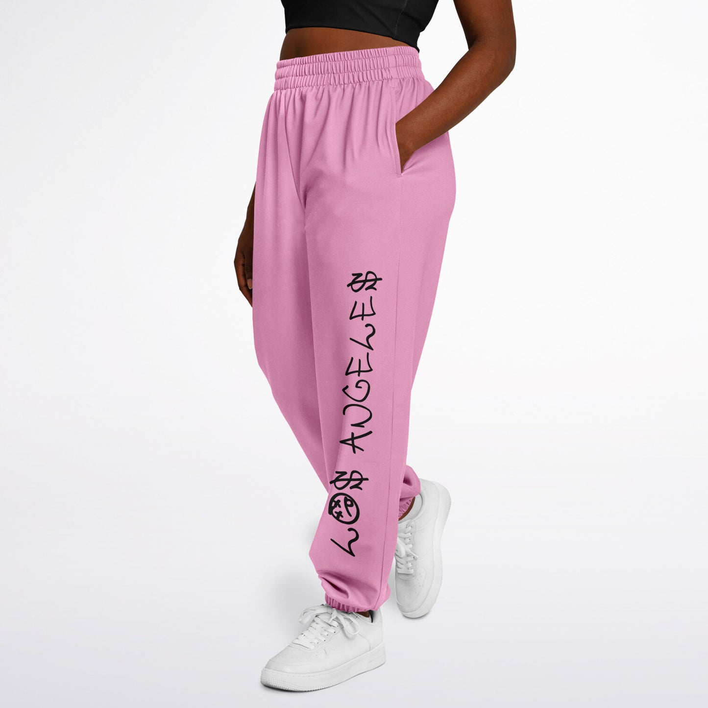 pink los angeles graffiti dance sweatpants (part of set)