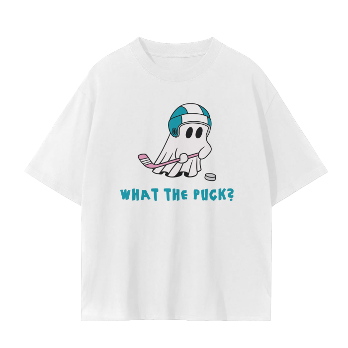 what the puck drop shoulder t-shirt