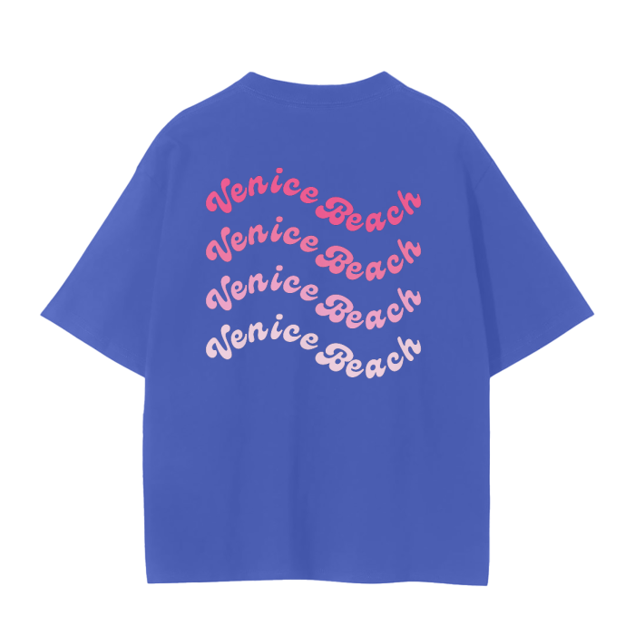 venice beach wavy oversized t-shirt