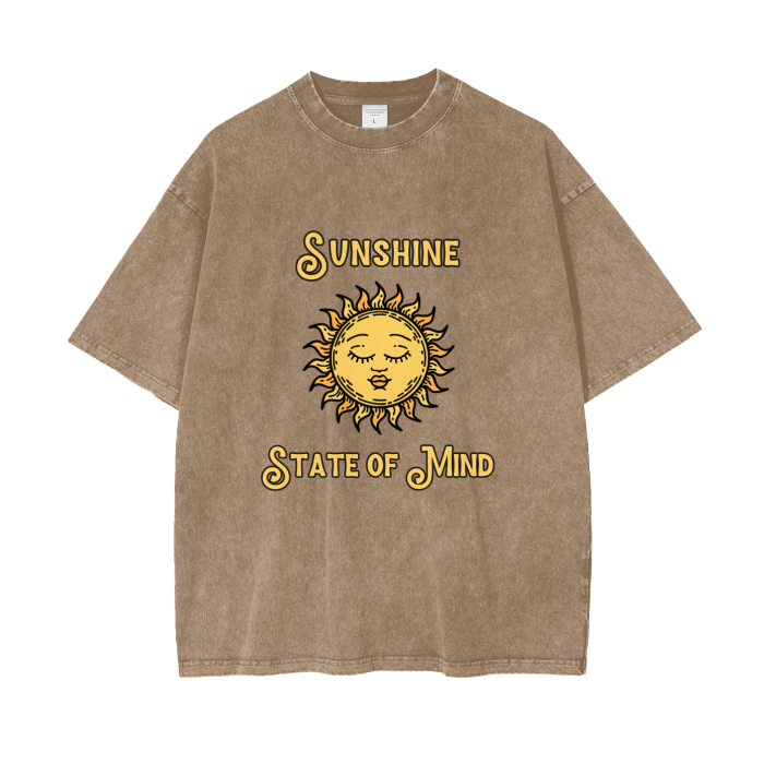 sunshine acid wash oversized t-shirt