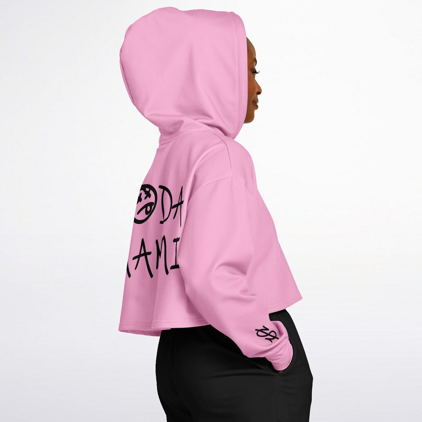 pink moda mami graffiti dance hoodie (part of set)