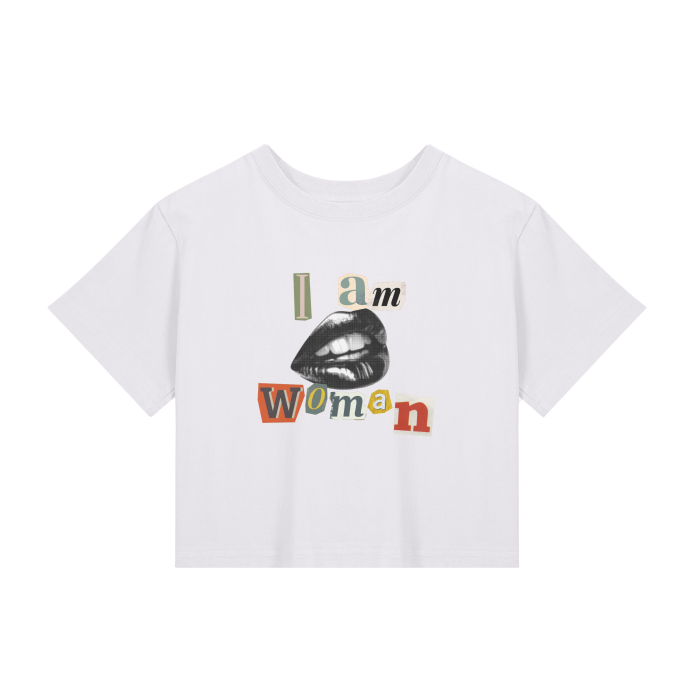 i am woman baby tee