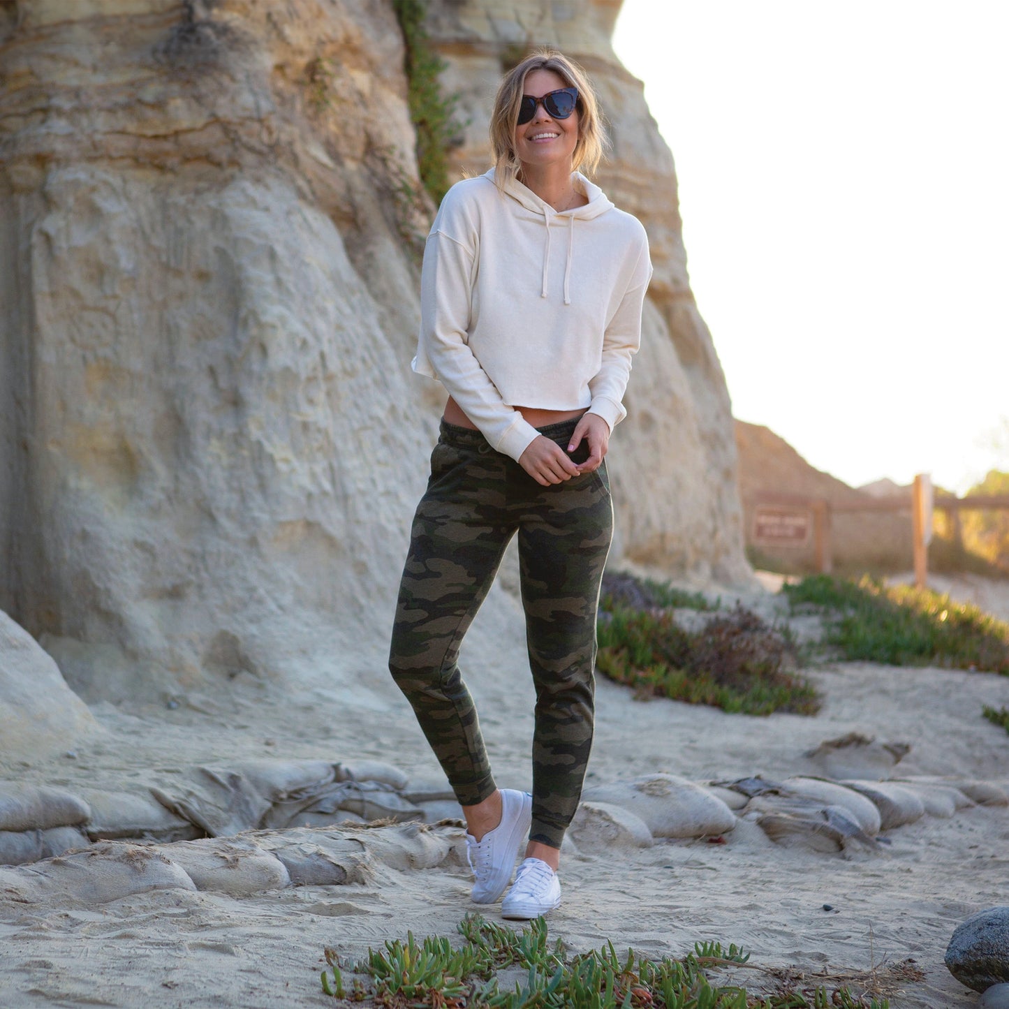 women's color wash lightweight crop hoodie