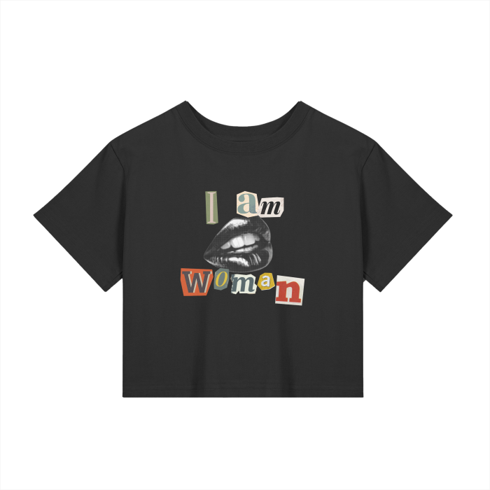 i am woman baby tee