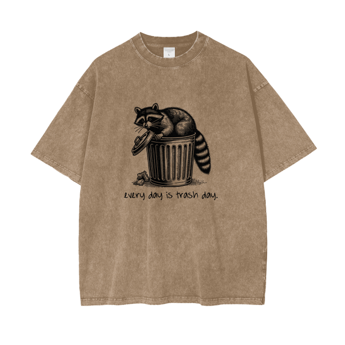 every day is trash oversized t-shirt