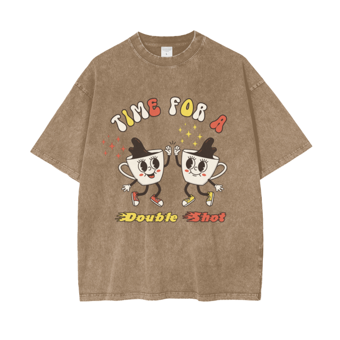 double shot acid wash oversized t-shirt