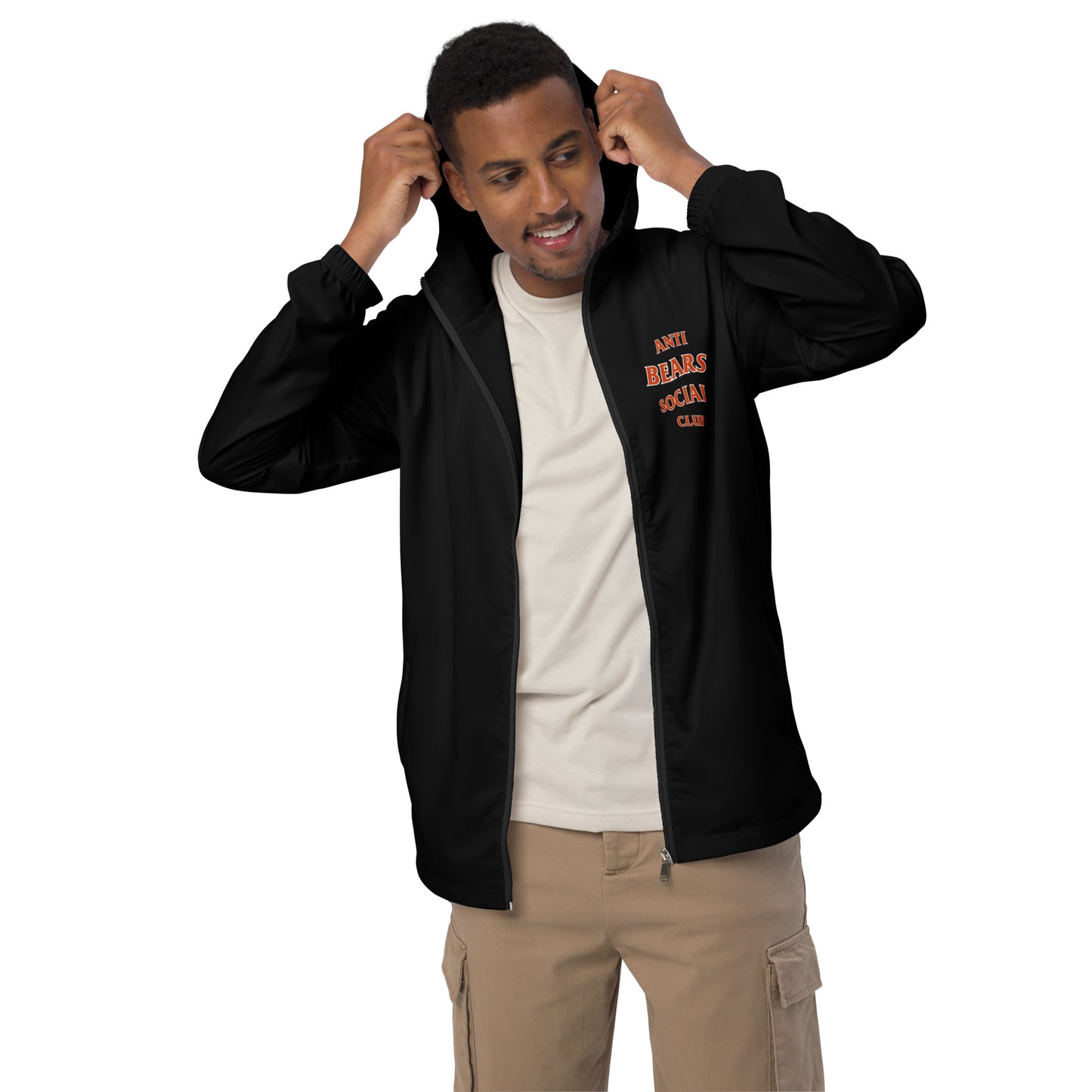 anti bears men’s windbreaker