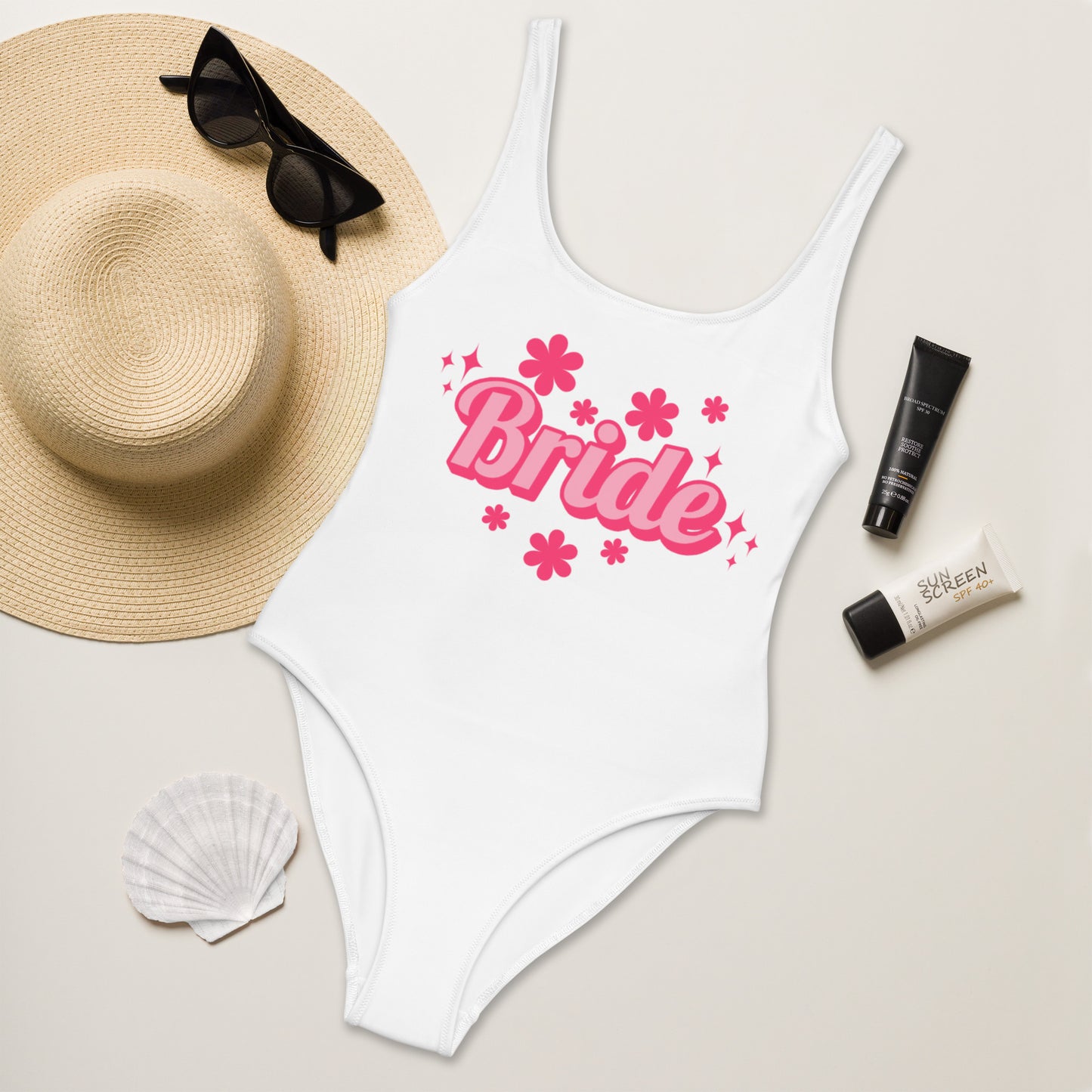 hot pink bride one piece suit