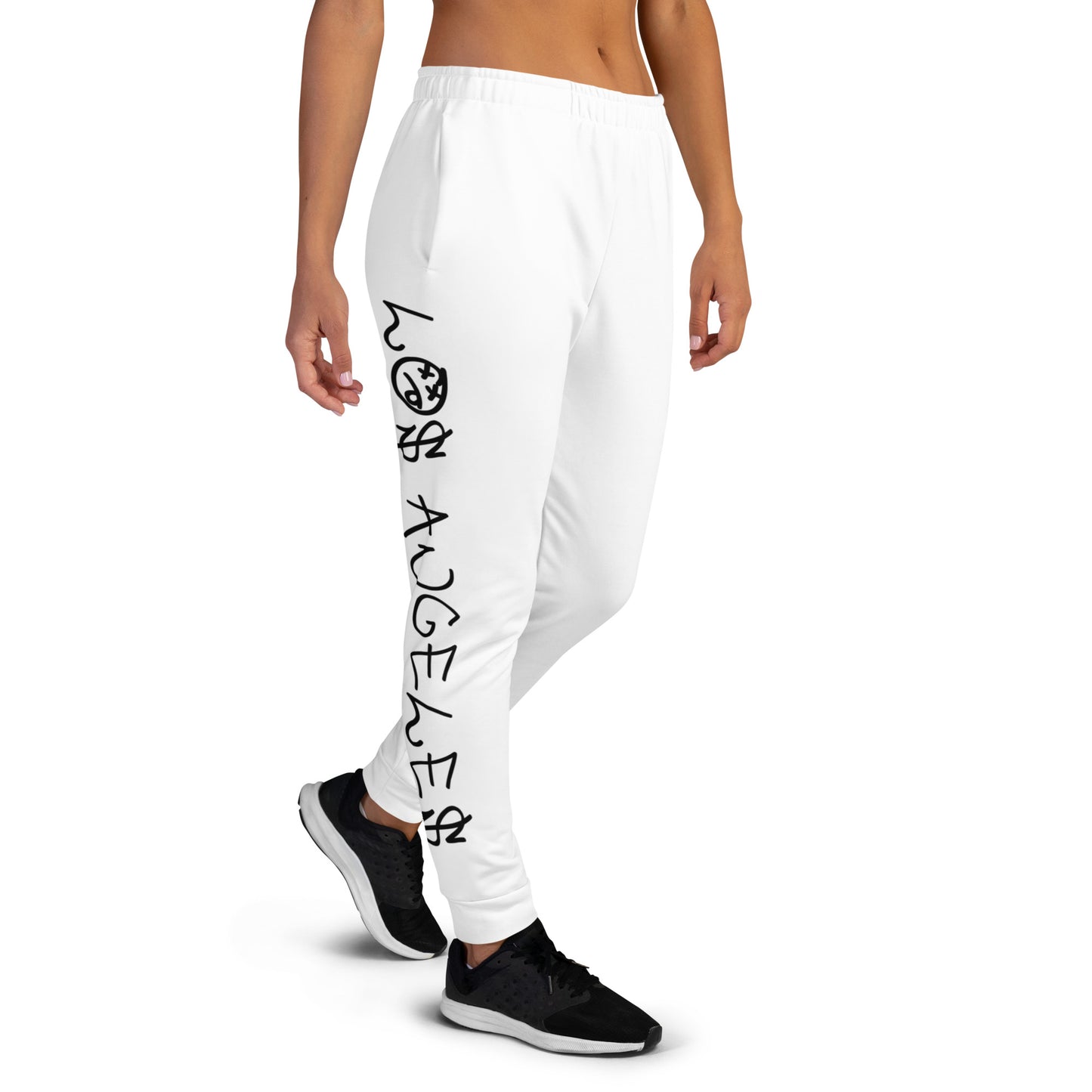 los angeles graffiti joggers (black text)