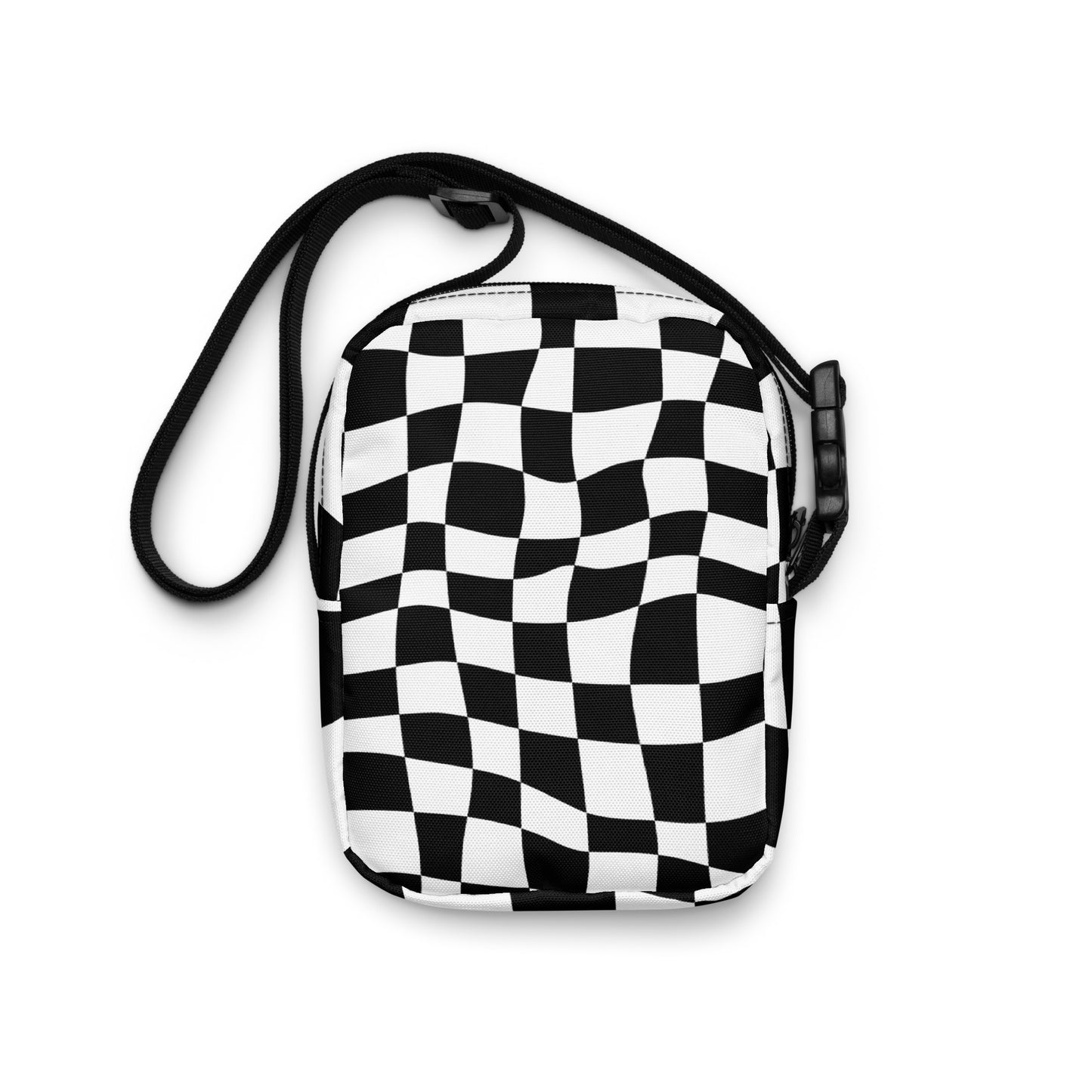 retro checkers crossbody bag