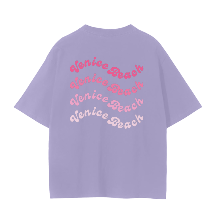 venice beach wavy oversized t-shirt