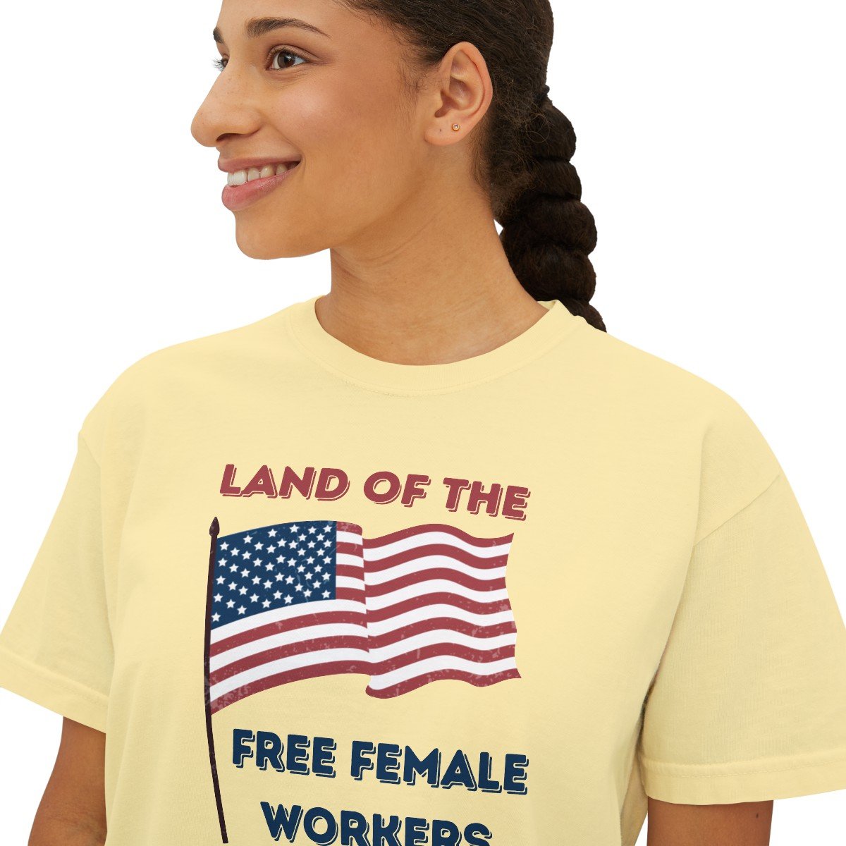 LAND OF THE FREE BOXY TEE-11187777965856718311