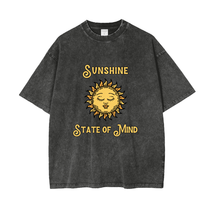 sunshine acid wash oversized t-shirt