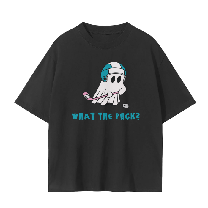 what the puck drop shoulder t-shirt