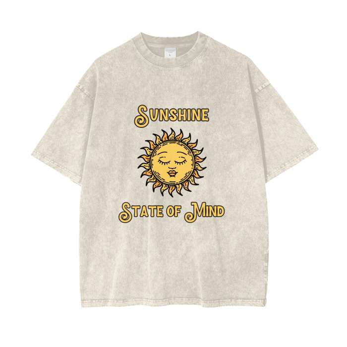 sunshine acid wash oversized t-shirt