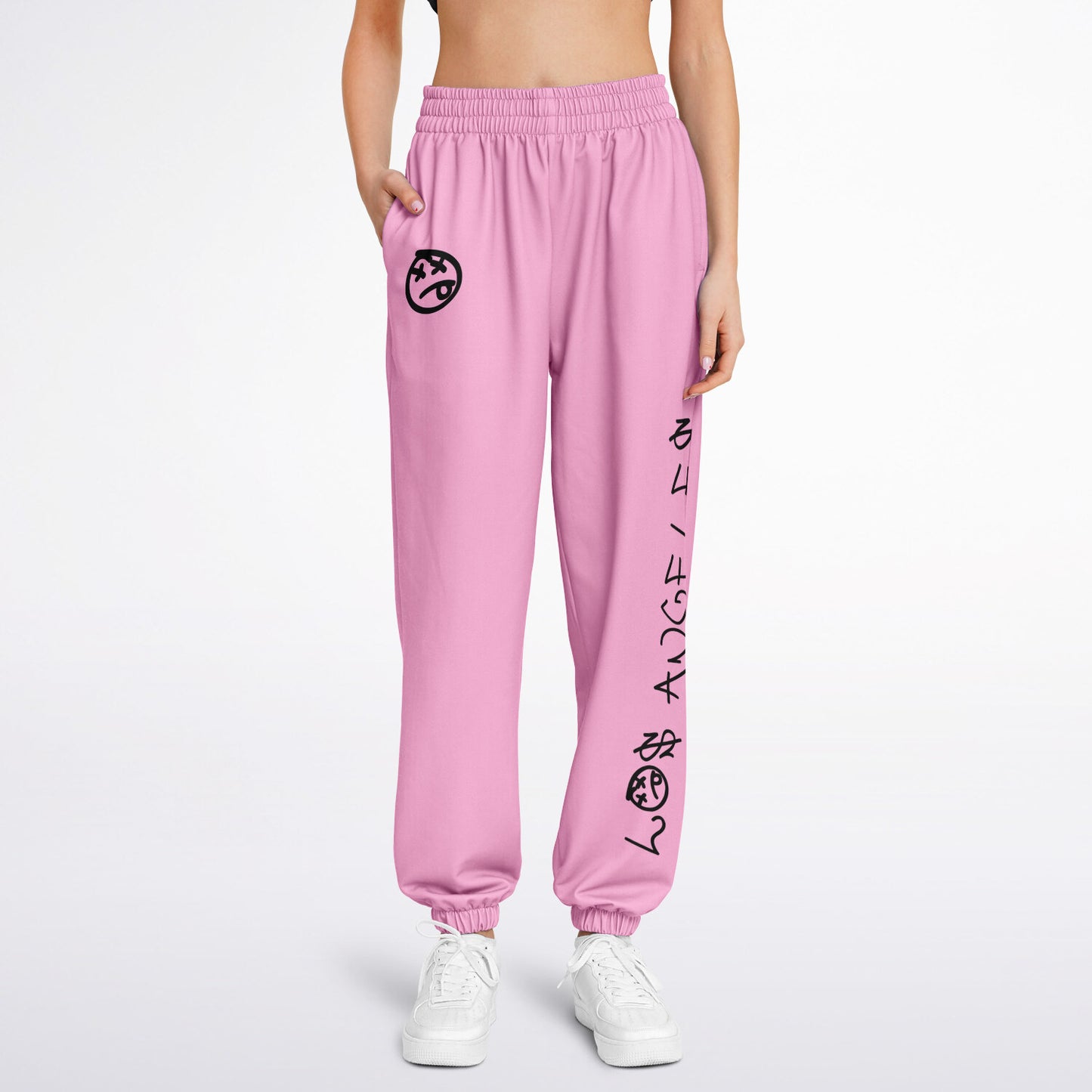 pink los angeles graffiti dance sweatpants (part of set)