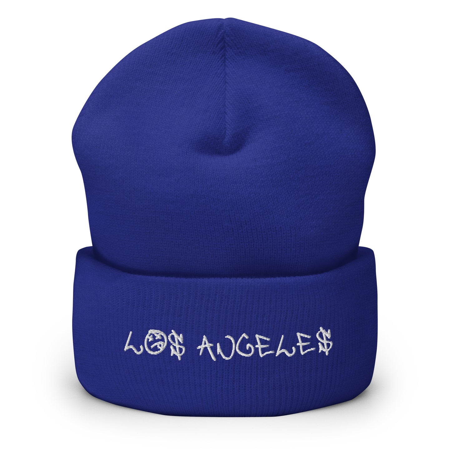 los angeles graffiti cuffed beanie