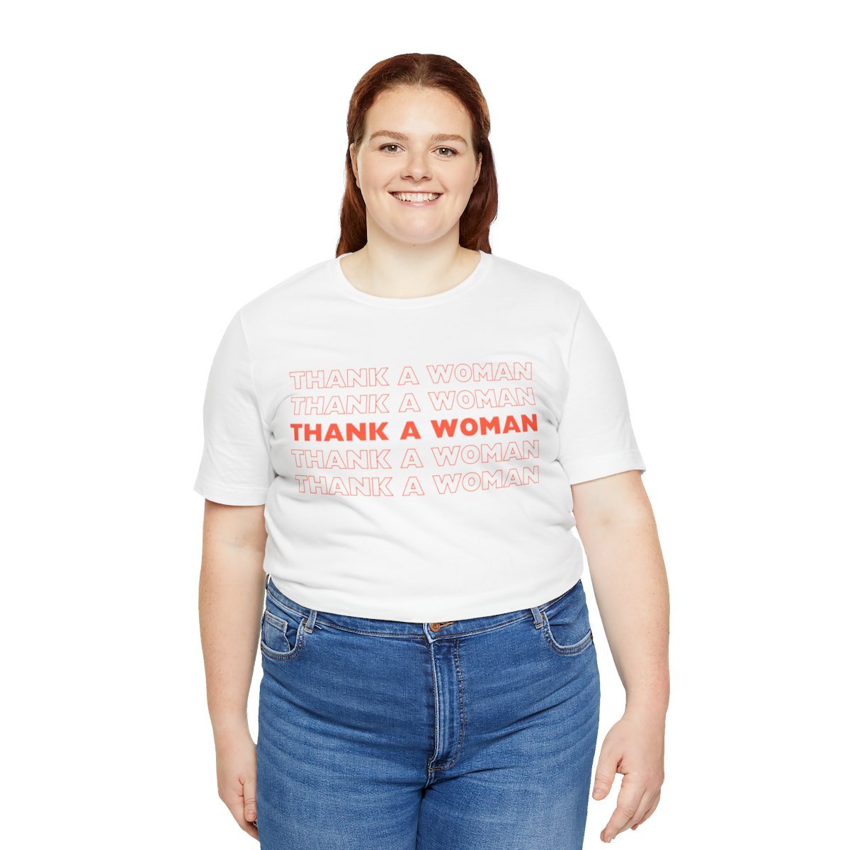 THANK A WOMAN JERSEY TEE-32038540556742555129