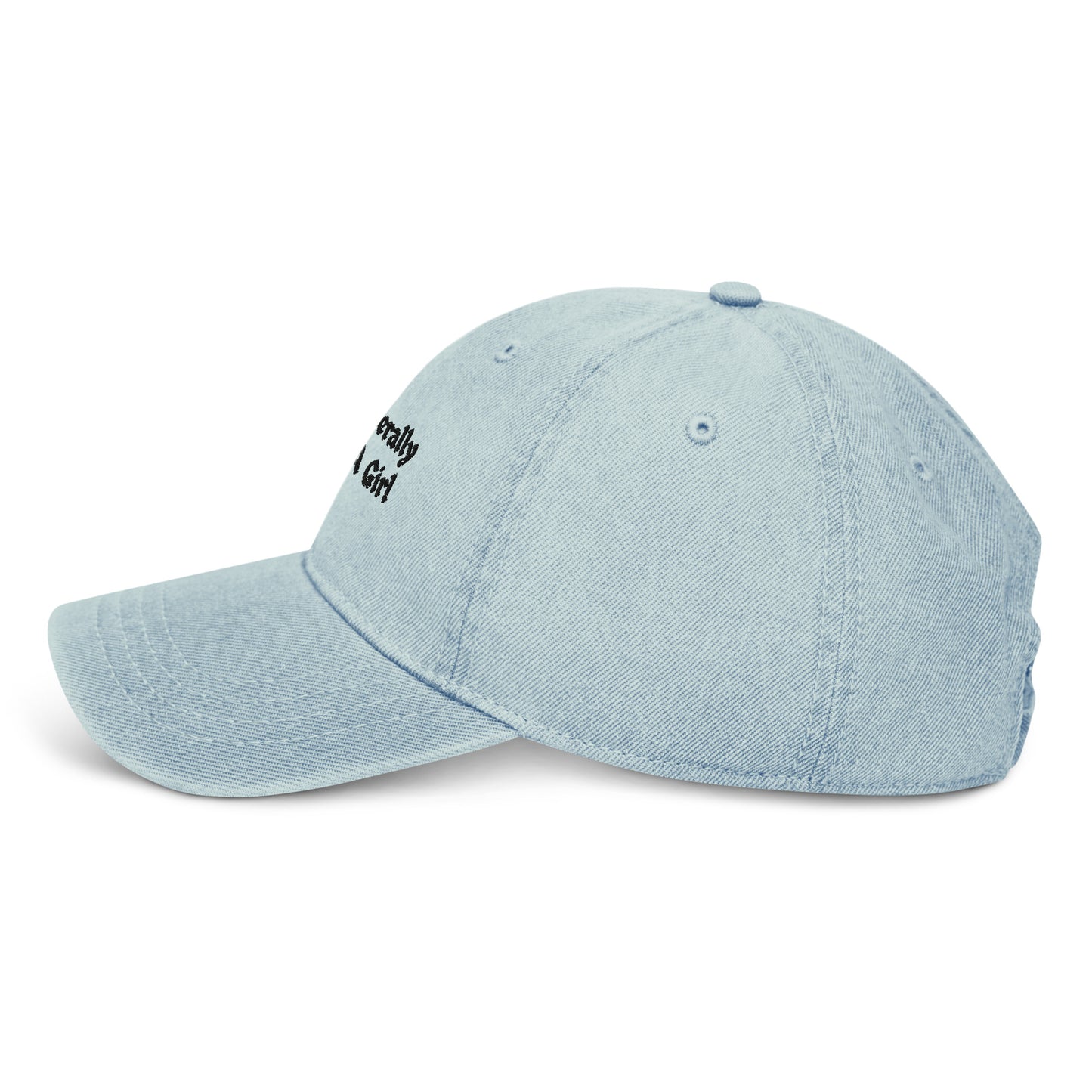 just a girl denim hat