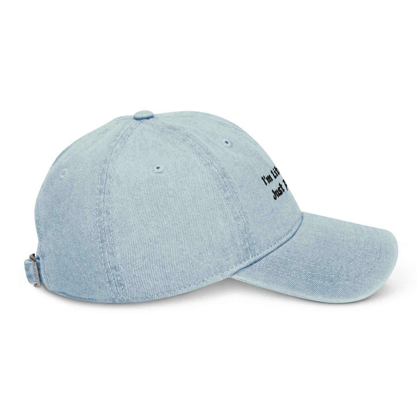 just a girl denim hat