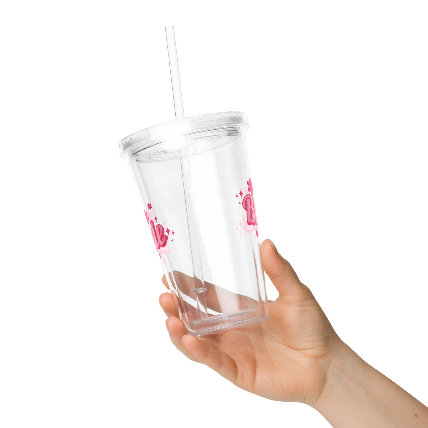 bride clear plastic tumbler