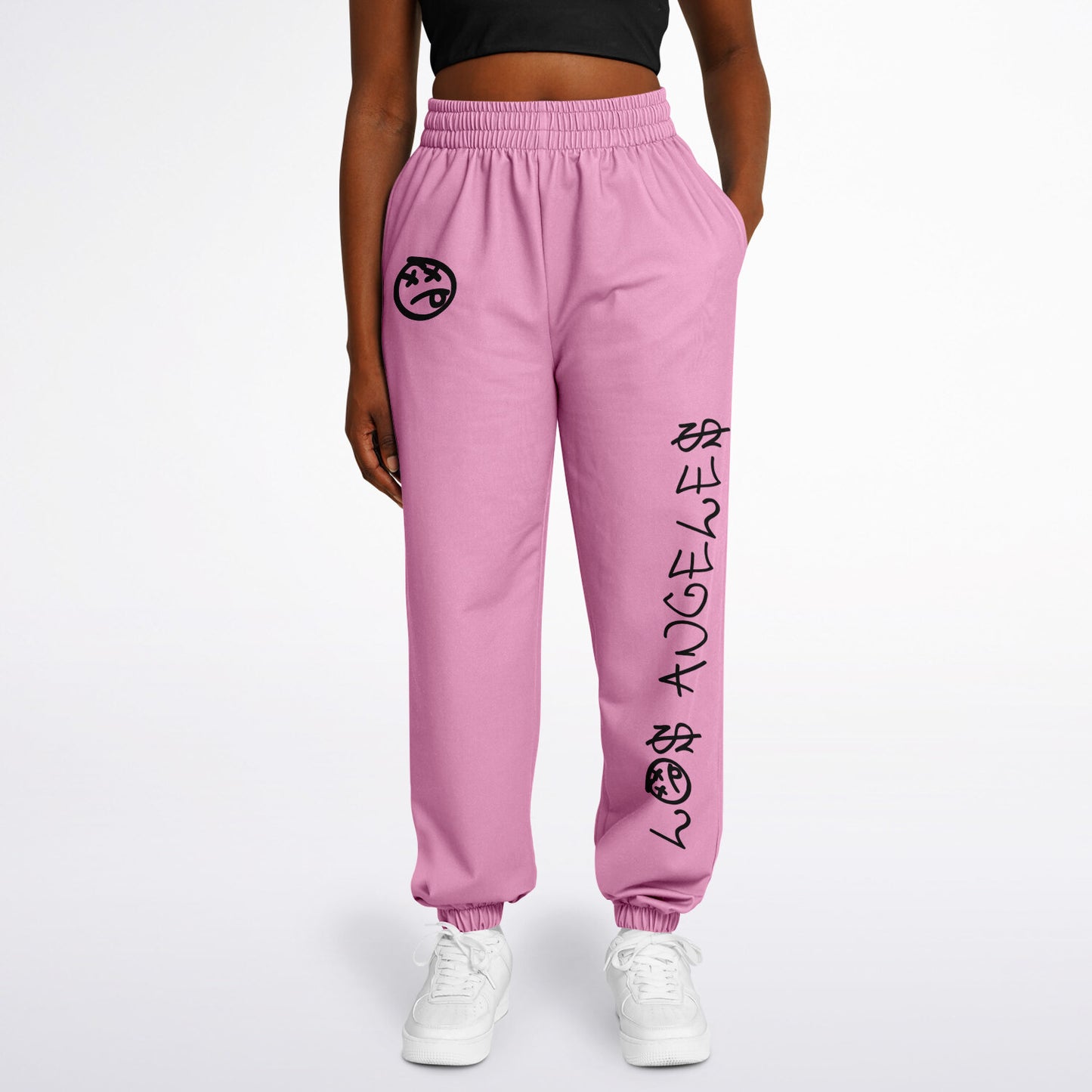 pink los angeles graffiti dance sweatpants (part of set)