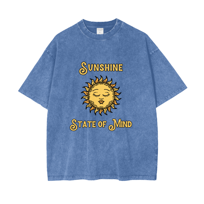 sunshine acid wash oversized t-shirt