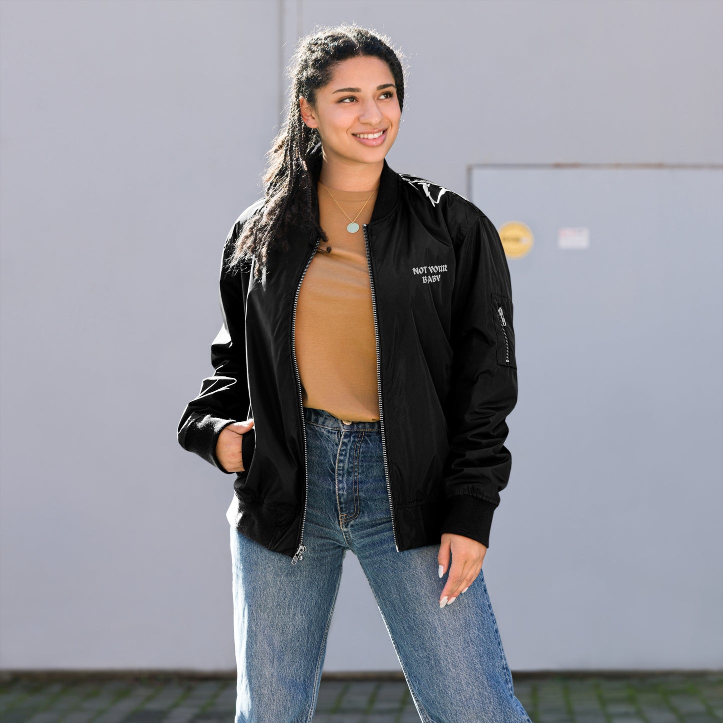 not your baby bomber jacket